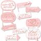 Big Dot of Happiness Funny 40th Pink Rose Gold Birthday - Happy Birthday Party Photo Booth Props Kit - 10 Piece